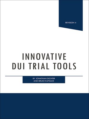 cover image of Innovative DUI Trial Tools